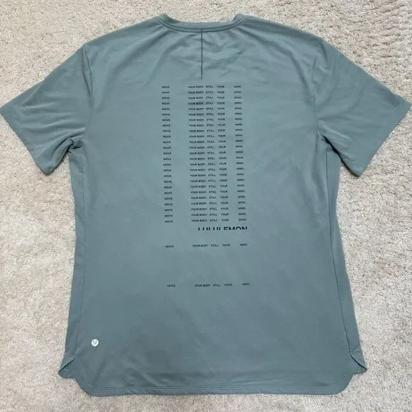 NWOT Lululemon Metal Vent Tech Athletic Short Sleeve Green Teal Shirt Men’s L - Picture 4 of 10